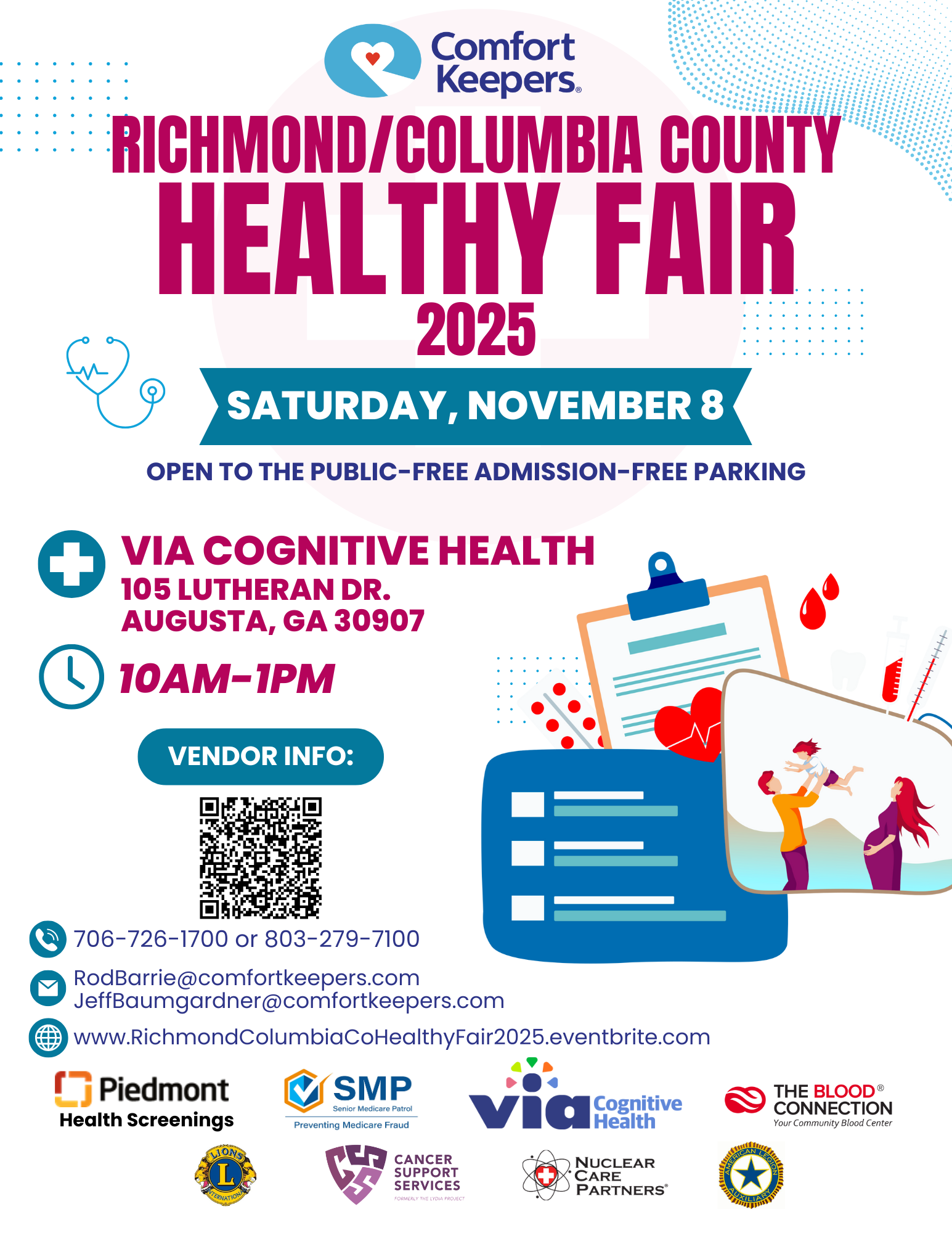 Richmond/columbia County Healthy Fair 2025 Logo